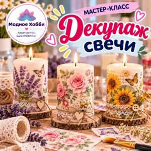 ДЕКУПАЖ СВЕЧИ