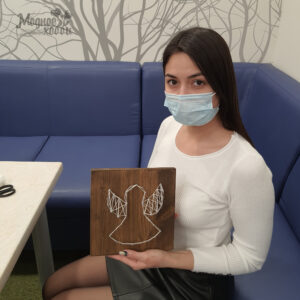 Картина из ниток и гвоздей 20