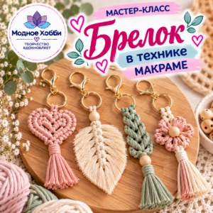 БРЕЛОК МАКРАМЕ